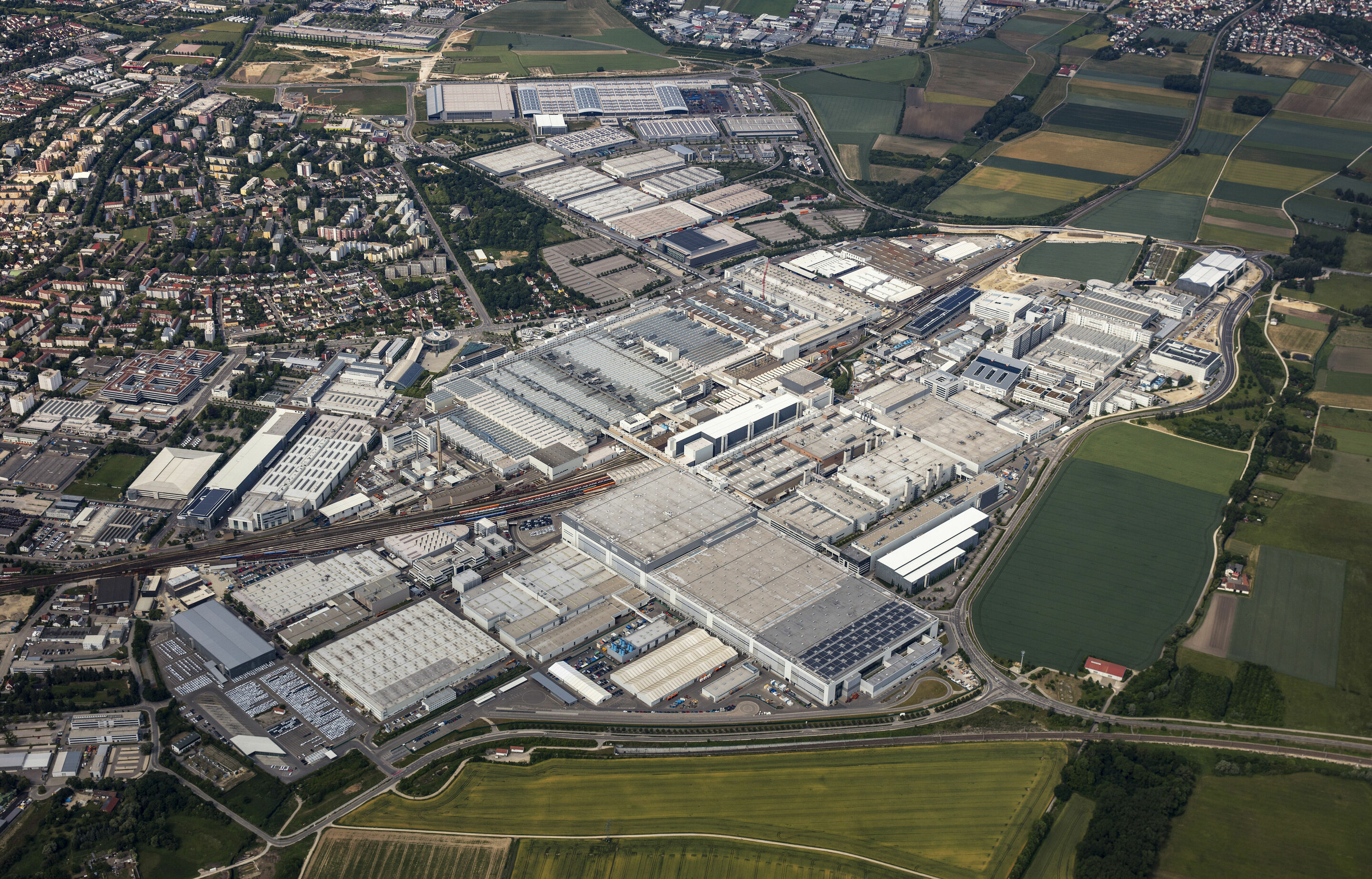 Aerial photo of Audi site Ingolstadt - Aerial photo of Audi site Ingolstadt
