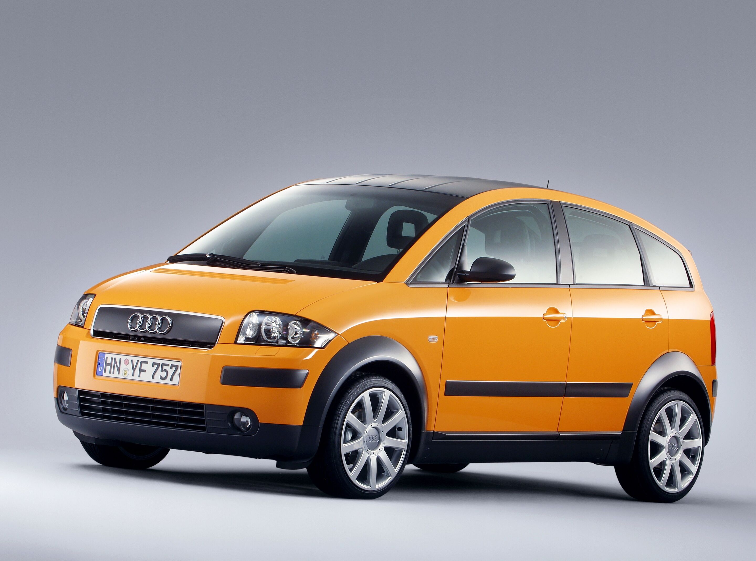 Leading light: 25 years Audi A2 - The Audi A2 was launched in 2000 – 25 years ago. The picture shows the special “colour.storm” edition in Papaya orange.