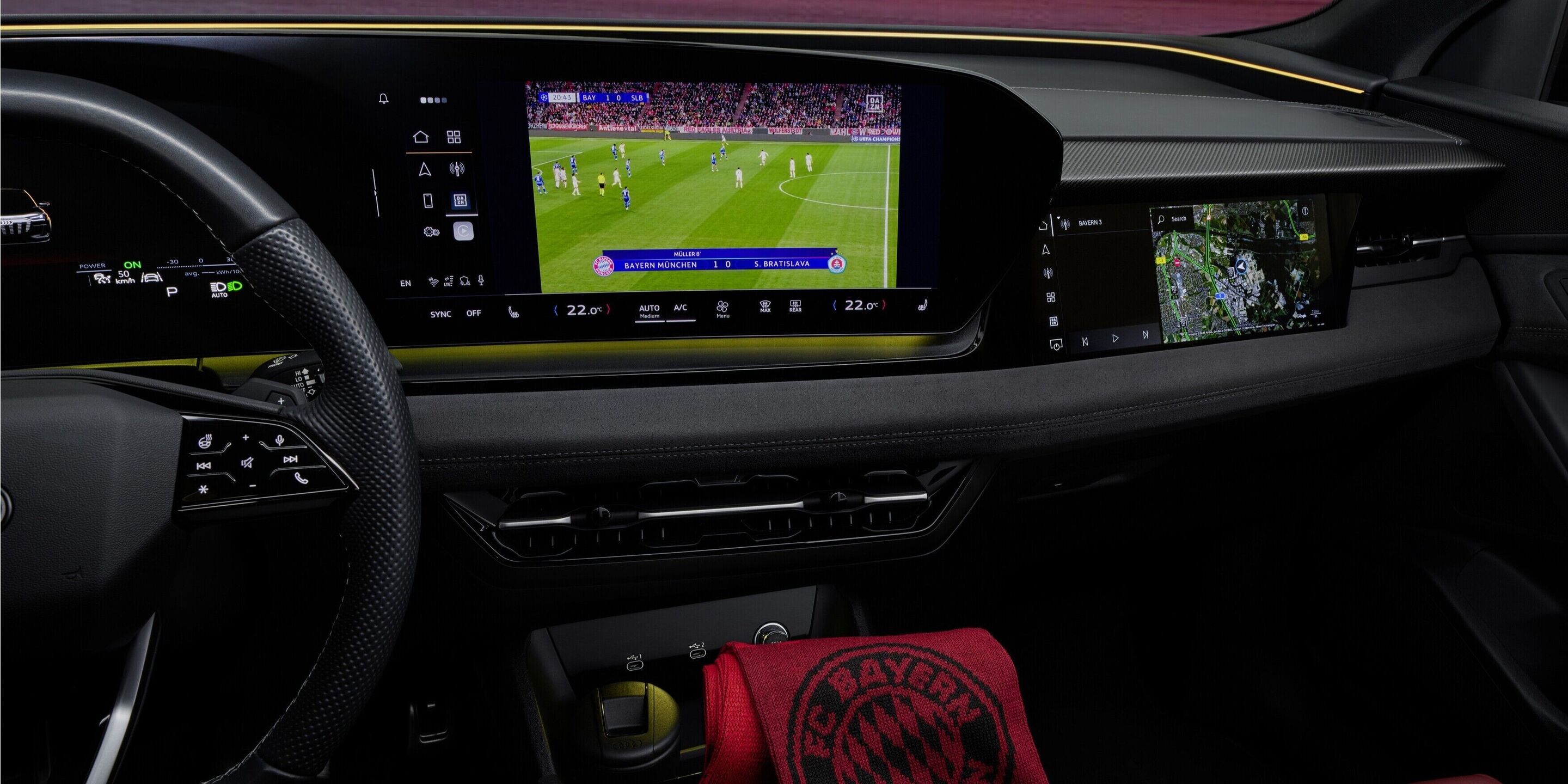 Audi integrates DAZN in new models - Audi and DAZN bring major-league thrills to your car
