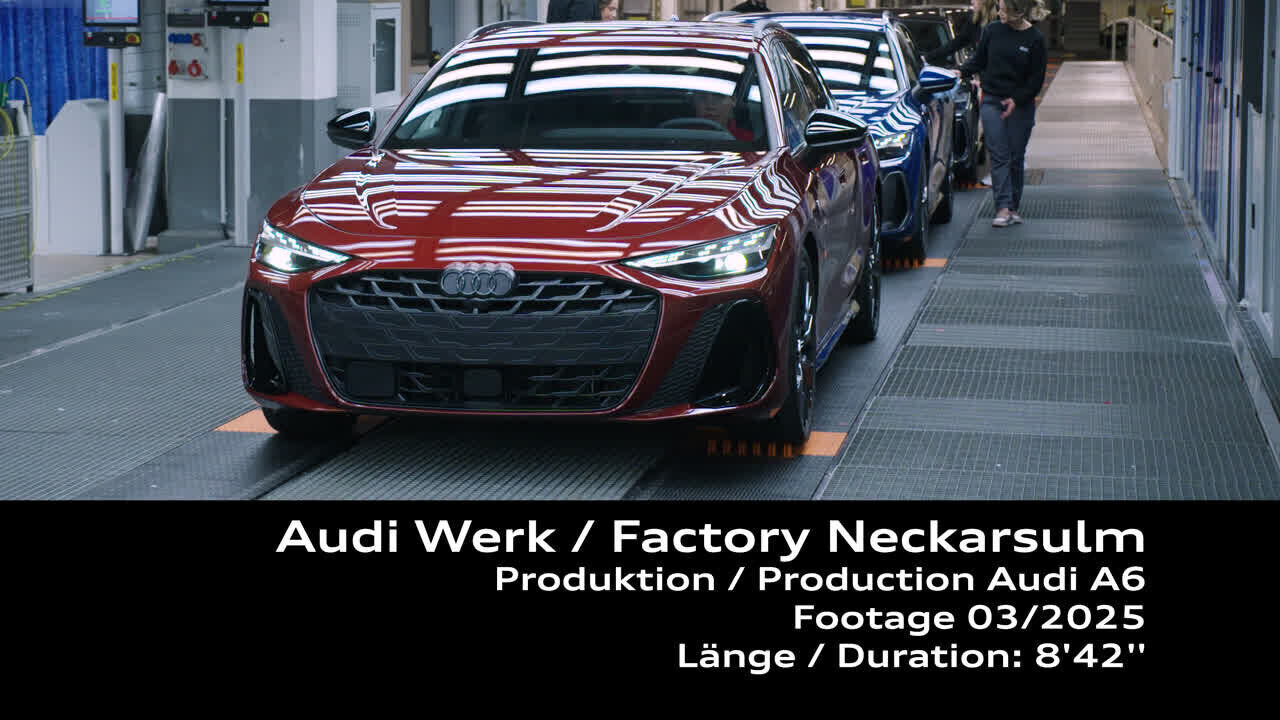 Audi A6 Avant Production at Neckarsulm Site – Footage