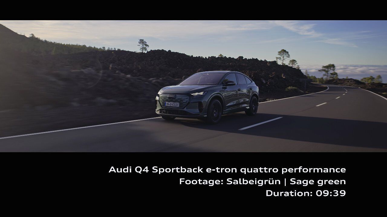 Audi Q4 Sportback e-tron quattro performance – Footage (dynamic)